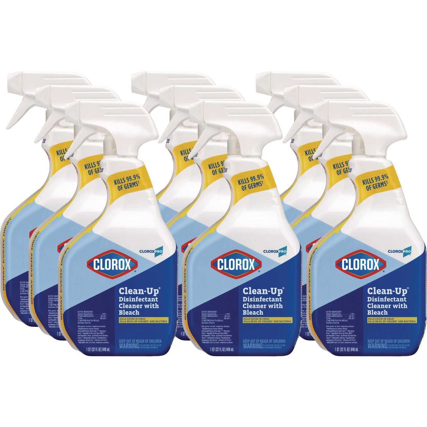 Clorox® Pro Clorox® Clean-up, 32 oz Smart Tube Spray, 9/Carton