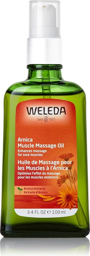 Weleda Olio Massaggio Decontratturante Arnica Sport 200 ml | olio arnica, weleda, massaggio sportivo, decontrattura muscolare, arnica montana, dolore muscolare, sport, recupero, bio, naturale
